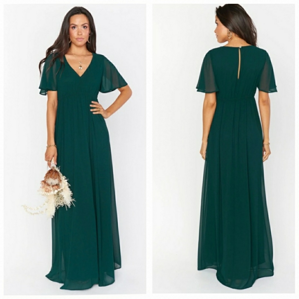 Elegant Green Maxi Dress